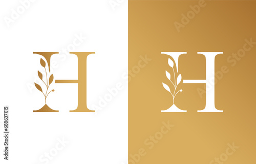 Beauty Natural Leaf Logo Design