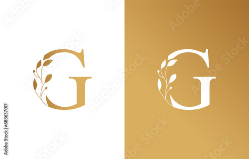 Beauty Natural Leaf Logo Design