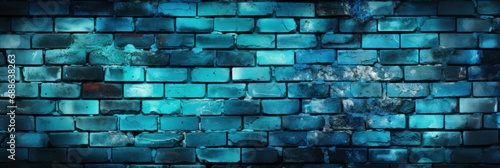 Abstract Texture Brick Wall Tinted Blue   Banner Image For Website  Background  Desktop Wallpaper