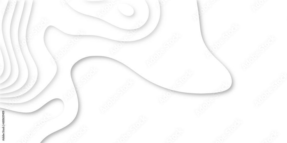 Vector abstract white paper cut banner. White waves decorative papercut design. Luxury paper cut background, Abstract decoration, white pattern, halftone gradients, 3d Vector illustration, Vector abstract white paper cut banner. White waves decorative papercut design. Luxury paper cut background, Abstract decoration, white pattern, halftone gradients, 3d Vector illustration,