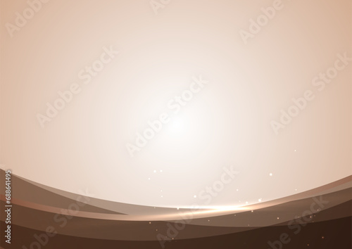 輝くゴールドのウェーブ背景