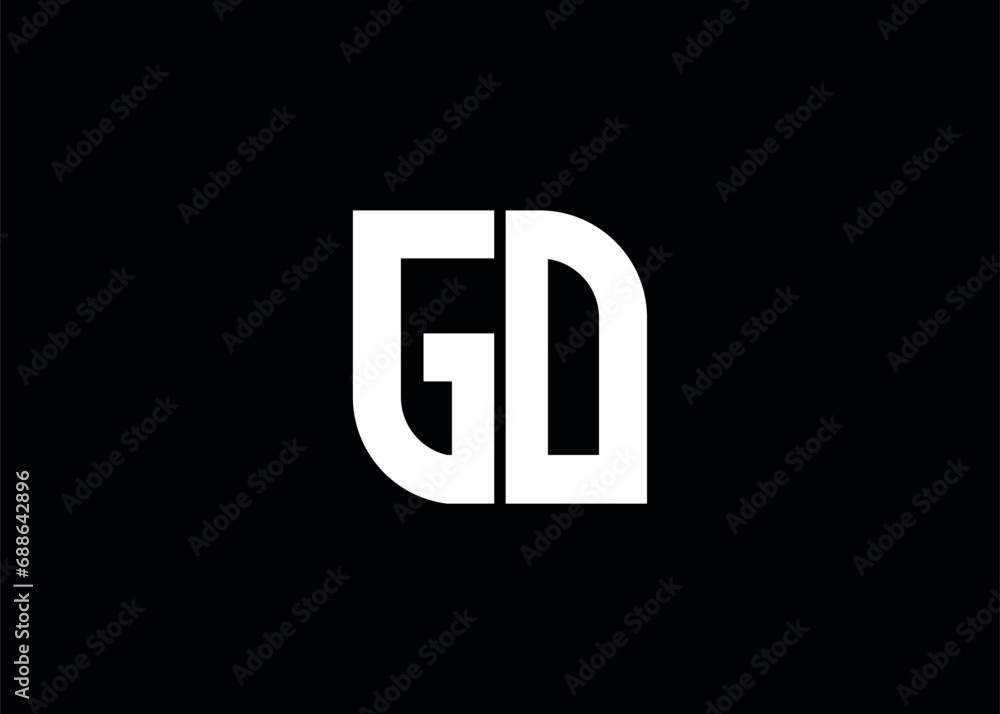 Monogram Letter GO Logo Design vector template Monogram Letter GO Logo Design vector template