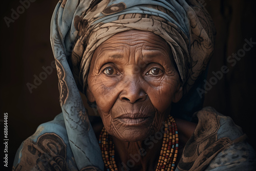 portrait of an african lady