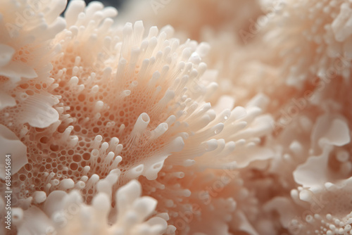 close up of an anemone