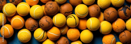 Tennis Balls Over White Background , Banner Image For Website, Background, Desktop Wallpaper