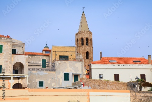 Skyline of Alghero Old Town