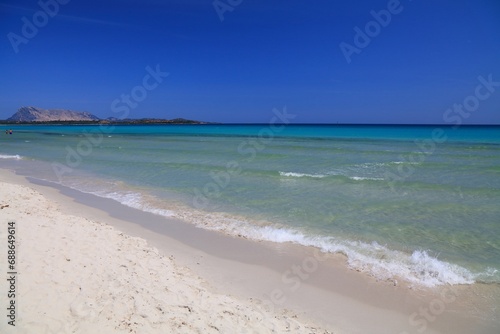 Beautiful beach in Sardinia  Italy