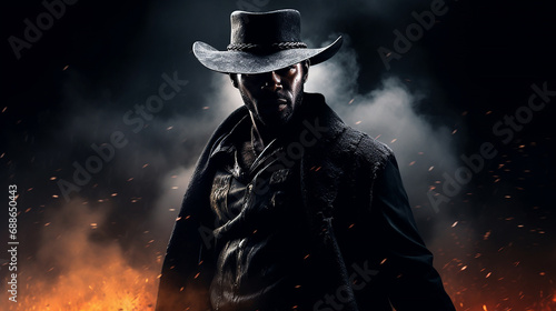 Wallpaper Mural Black cowboy Torontodigital.ca