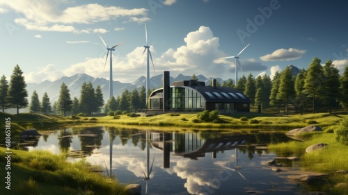 An environmentally friendly electricity generating system using wind energy photo