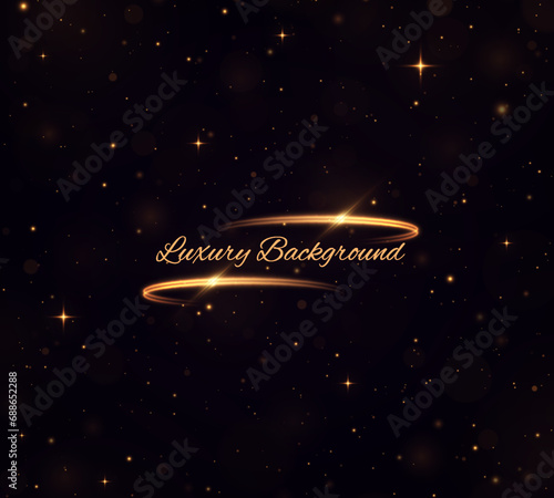 Realistic texture with light effect and golden glitter dots element decoration. Modern minimal banner. Luxury background.