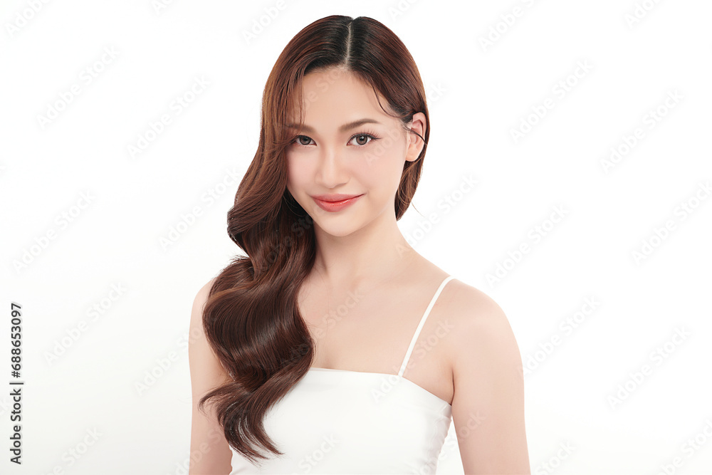 Beautiful young asian woman with clean fresh skin on white background, Face care, Facial treatment, Cosmetology, beauty and spa, Asian women portrait. Beautiful young asian woman with clean fresh skin on white background, Face care, Facial treatment, Cosmetology, beauty and spa, Asian women portrait.