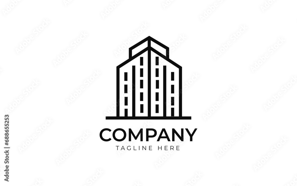 real estate logo design concept