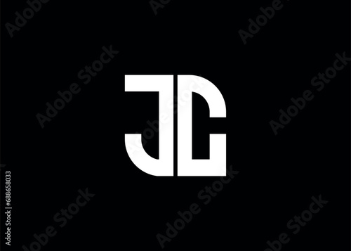 Monogram Letter JC Logo Design vector template