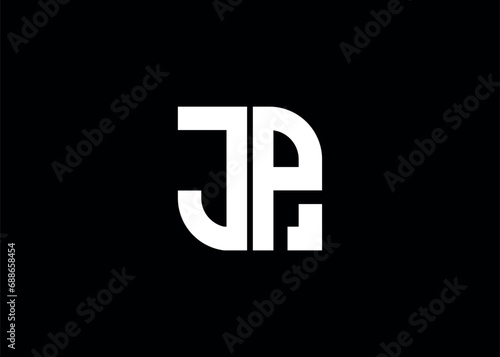 Monogram Letter JO Logo Design vector template