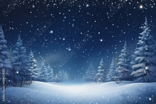 Christmas snowy background winter season © Tri-Stock-Photos