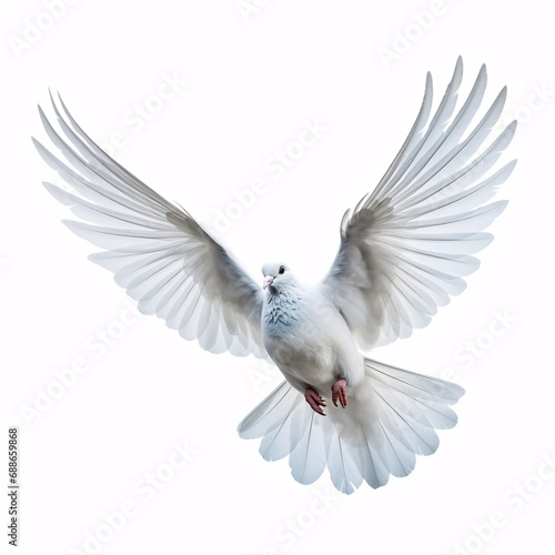 a dove on a white background coloured by colour