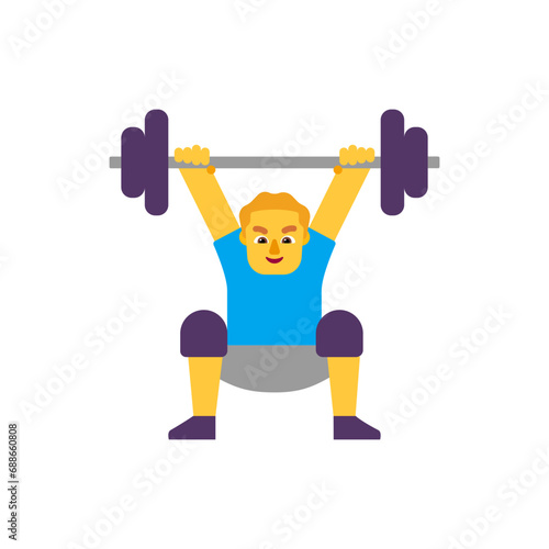 Man Lifting Weights