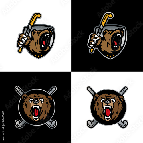 Bear Hockey Mascot