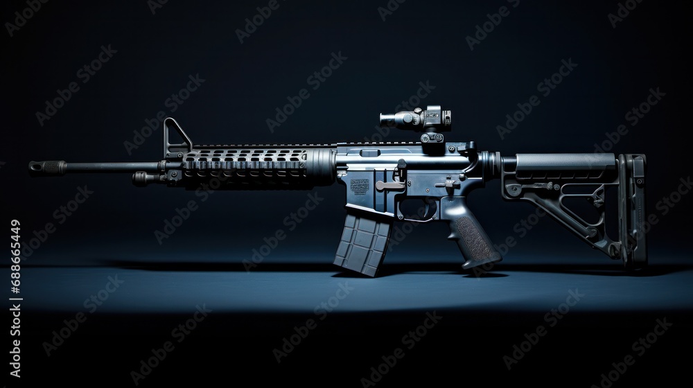 The American-made Semi-automatic AR-15 Firearm The American-made Semi-automatic AR-15 Firearm