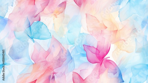 pastel butterfly abstract background. Generative AI 
