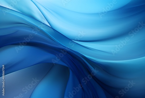 background of blue silk folded forming waves