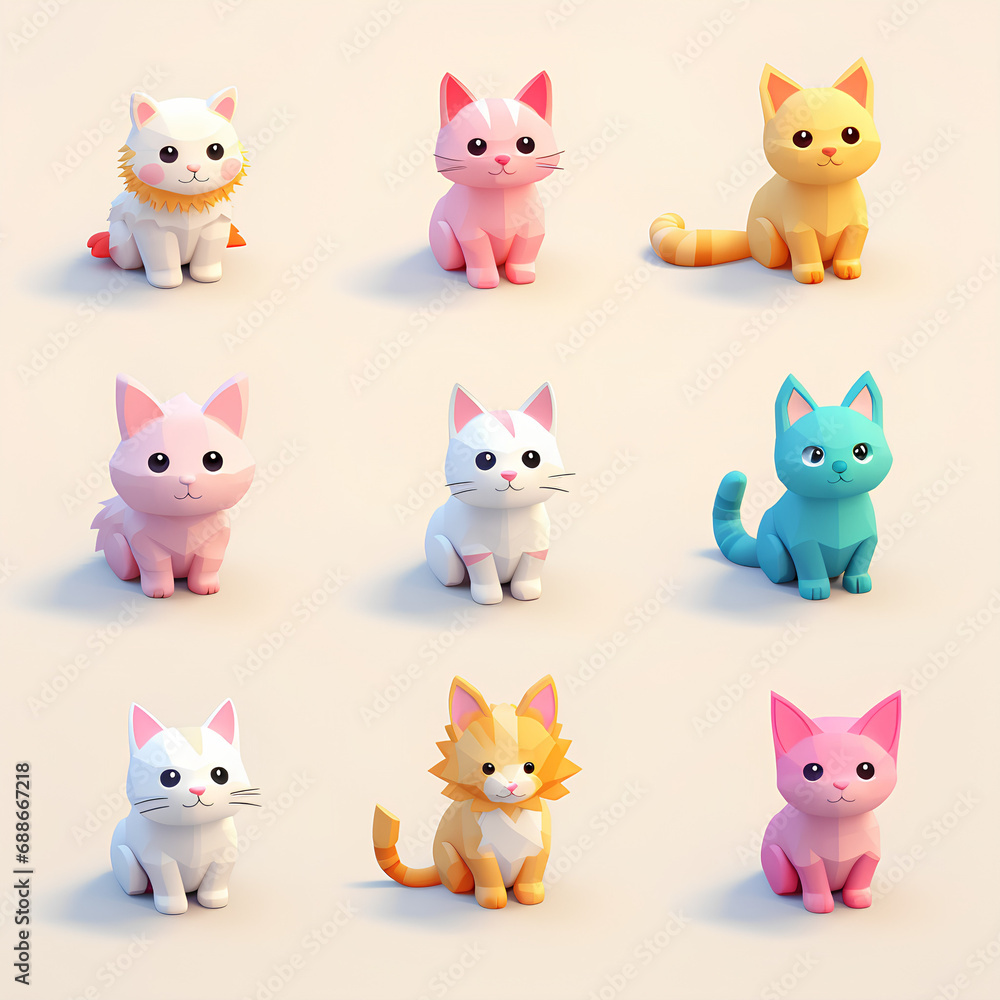 An irresistibly cute and delightfully small depiction of a charming cat in various shades, adding a touch of feline charm to your digital expressions. An irresistibly cute and delightfully small depiction of a charming cat in various shades, adding a touch of feline charm to your digital expressions.