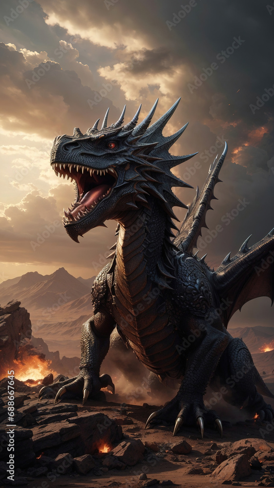 Fototapeta premium Dragons