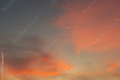 Sunrise / sunset sky with gentle colorful clouds for backgroud and concepts © JU.STOCKER