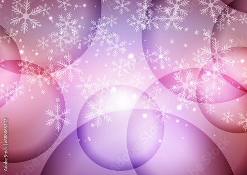幻想的な雪のイメージ背景