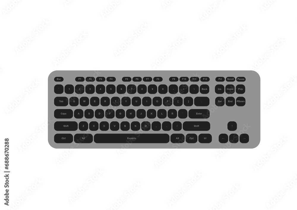 keyboard isolated on white background keyboard isolated on white background