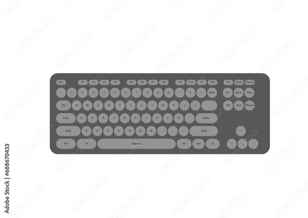 keyboard isolated on white background keyboard isolated on white background
