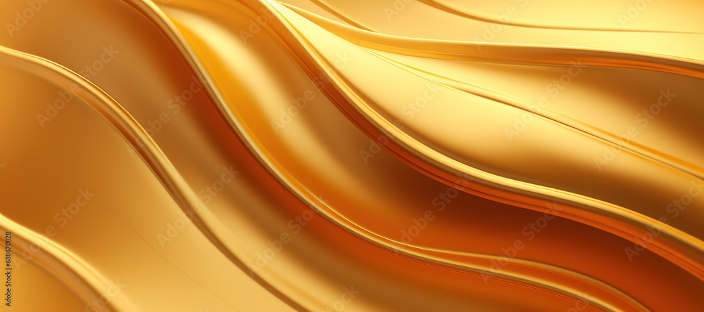 Fototapeta premium gold color wave pattern, luxurious 1