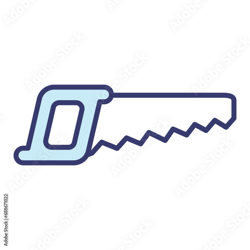 Saw icon vector on trendy design