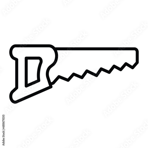 Saw icon vector on trendy design