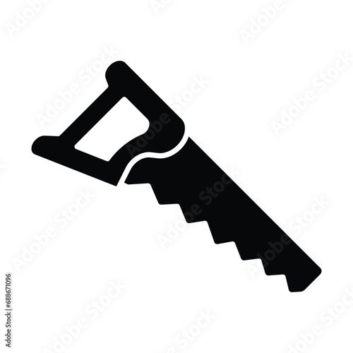 Saw icon vector on trendy design