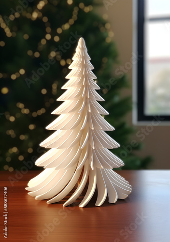 3d printed minimalist Christmas tree