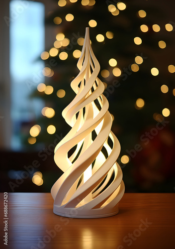 3d printed minimalist Christmas tree