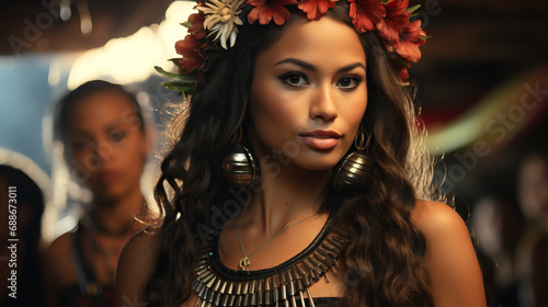 Indigenous Hawaiian Hula Dancer: Expressing Culture through Dance