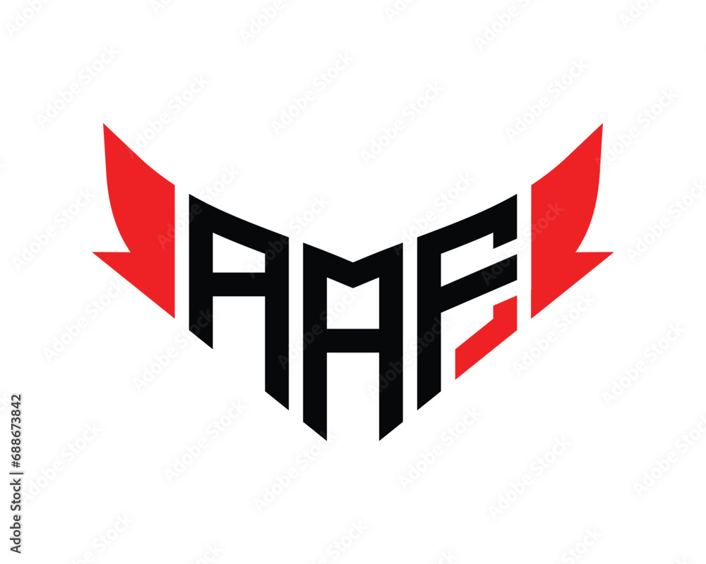 AAF letter logo design. AAF letter logo design.