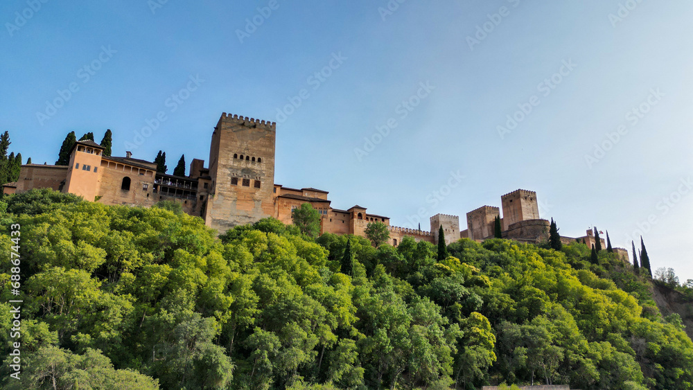 The Alhambra is a medieval complex of palaces and fortresses of the Moorish rulers of Granada.