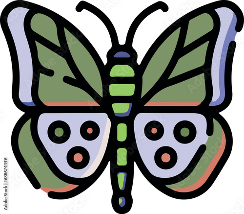 Vector illustration of animal faces with cute style.