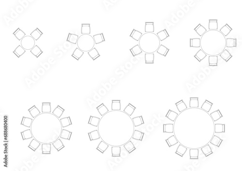 furniture icon interior plan view, top set vector. architecture house table line, home, outline, apartment, collection, isolated, layout, design, project, blueprint. 