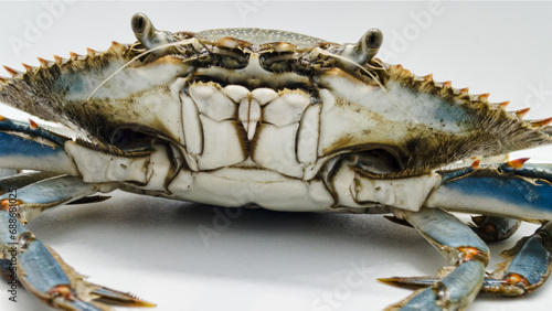Close-up of a live Callinectes sapidus also know as Blue crab