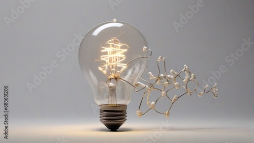 light bulb isolated background