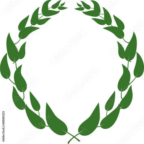 frame or eco logo with green leaves. Leaf ecolabel, illustration of natural eco organic symbol ,transparent, png © 151115