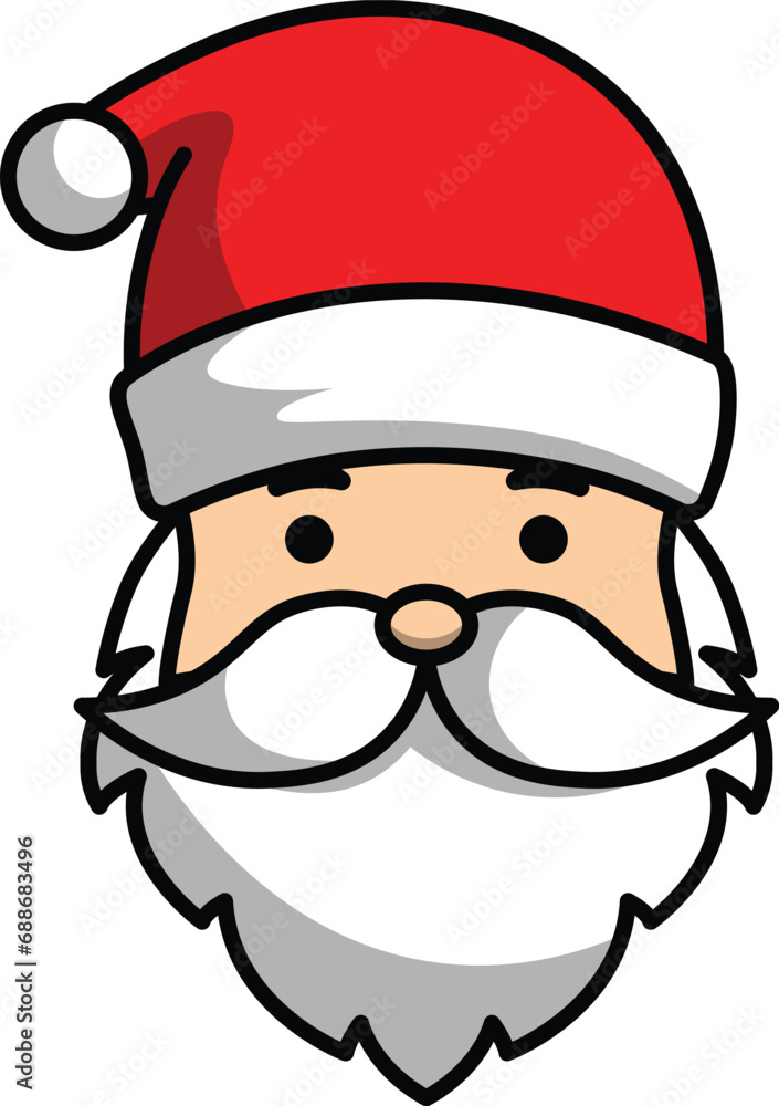 vector cartoon santa claus christmas greeting for christmas celebration vector cartoon santa claus christmas greeting for christmas celebration