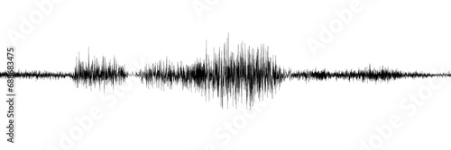 Waveform frequency symbol  Visualization of  sound wave