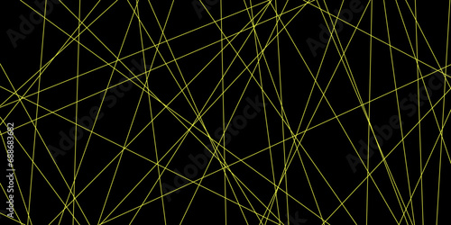 Abstract line background. abstract yellow lines with black background creative and geometric shape with black luxury pattern and paper texture design in illustration with line background.