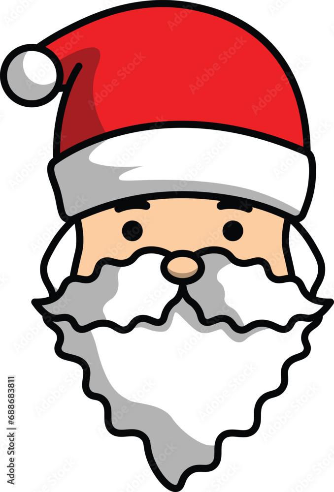 vector cartoon santa claus christmas greeting for christmas celebration vector cartoon santa claus christmas greeting for christmas celebration