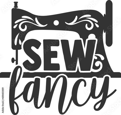 Sew Fancy - Sewing Illustration